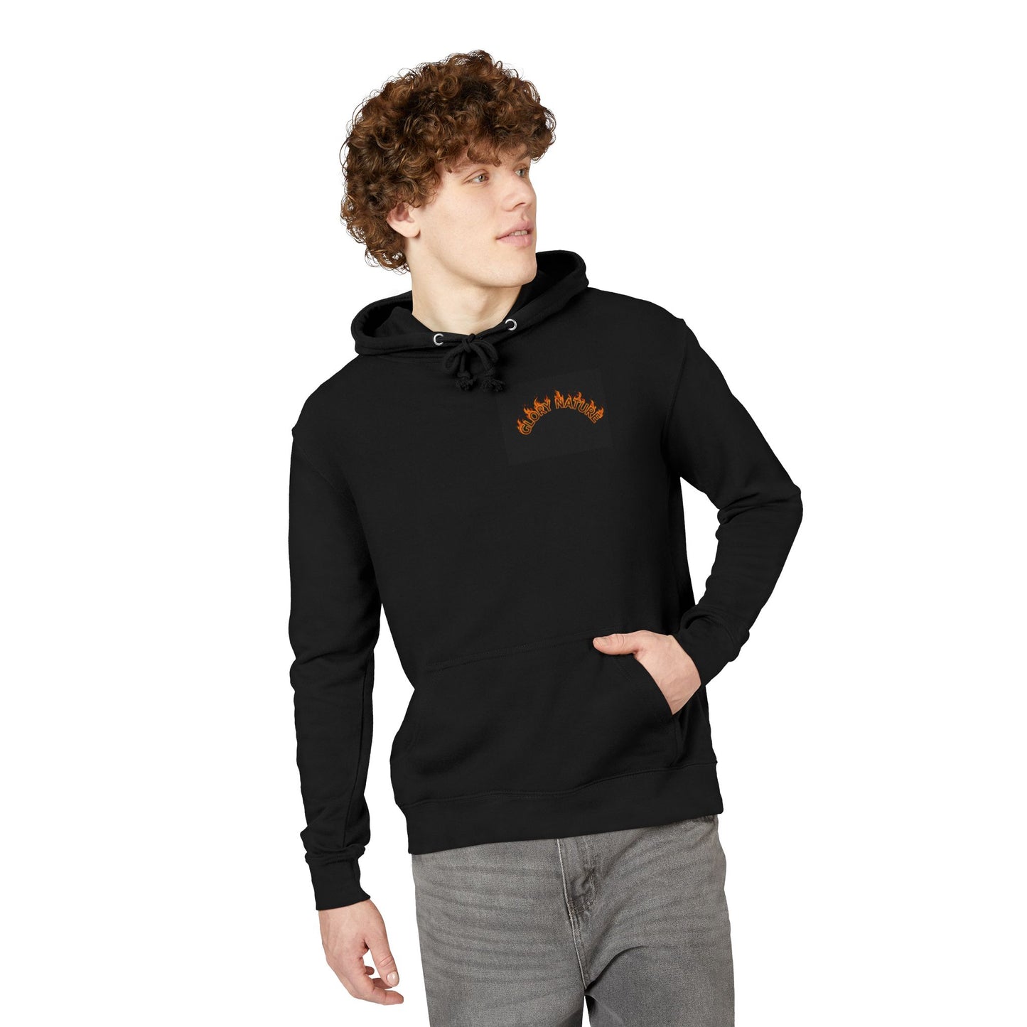 Phoenix Rising Unisex French Terry Hoodie - Cozy Graphic Sweatshirt for Fire Element Enthusiasts