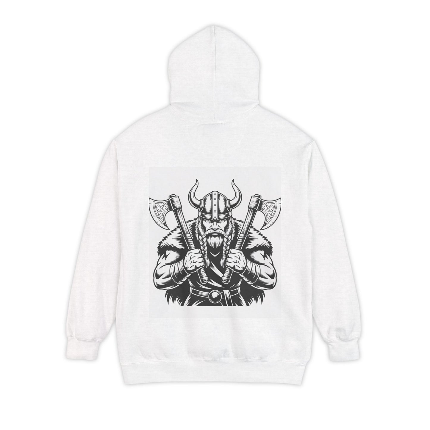 Viking-Themed Garment-Dyed Unisex Hoodie - 2025 Edition